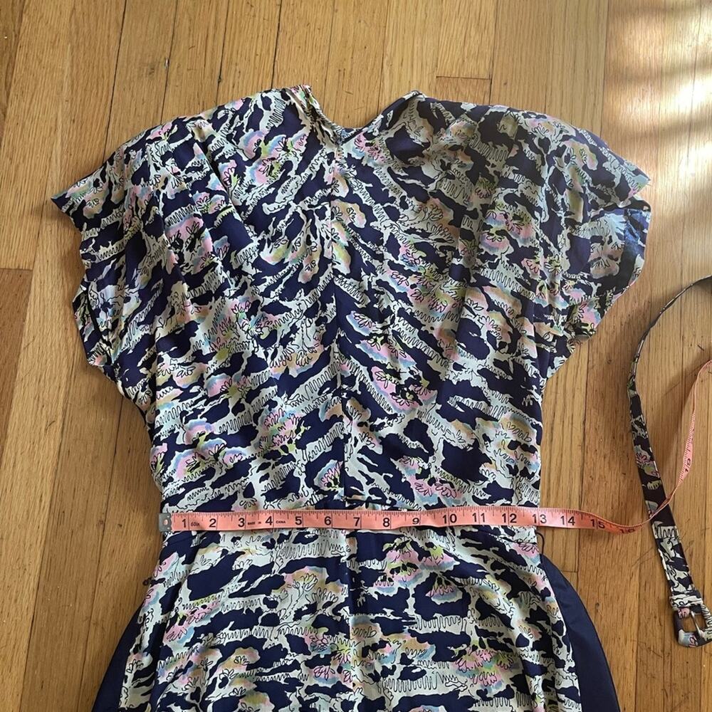 40s Vintage Novelty Print Peplum Dress - Picture 13 of 13